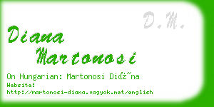 diana martonosi business card